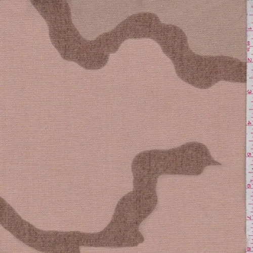 2 5/8 YD PC-Beige/Sage/Brown Camo Nylon Canvas Fabric