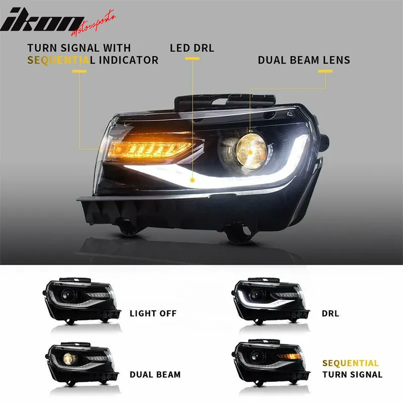 2014-2015 Chevy Camaro SS Style Front Bumper w/ Fog Lamps & Headlamps