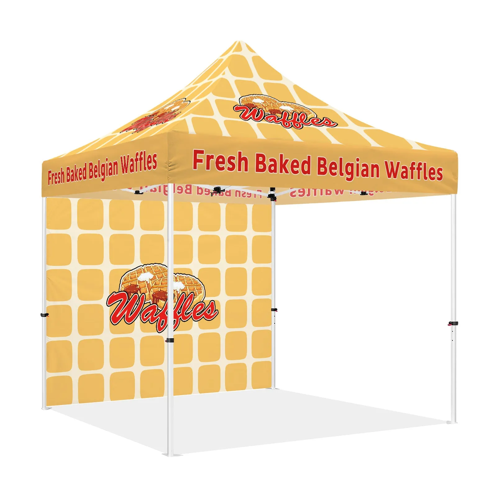 ABLEM8CANOPY Waffle 10x10 Pop Up Canopy Tent With Sides