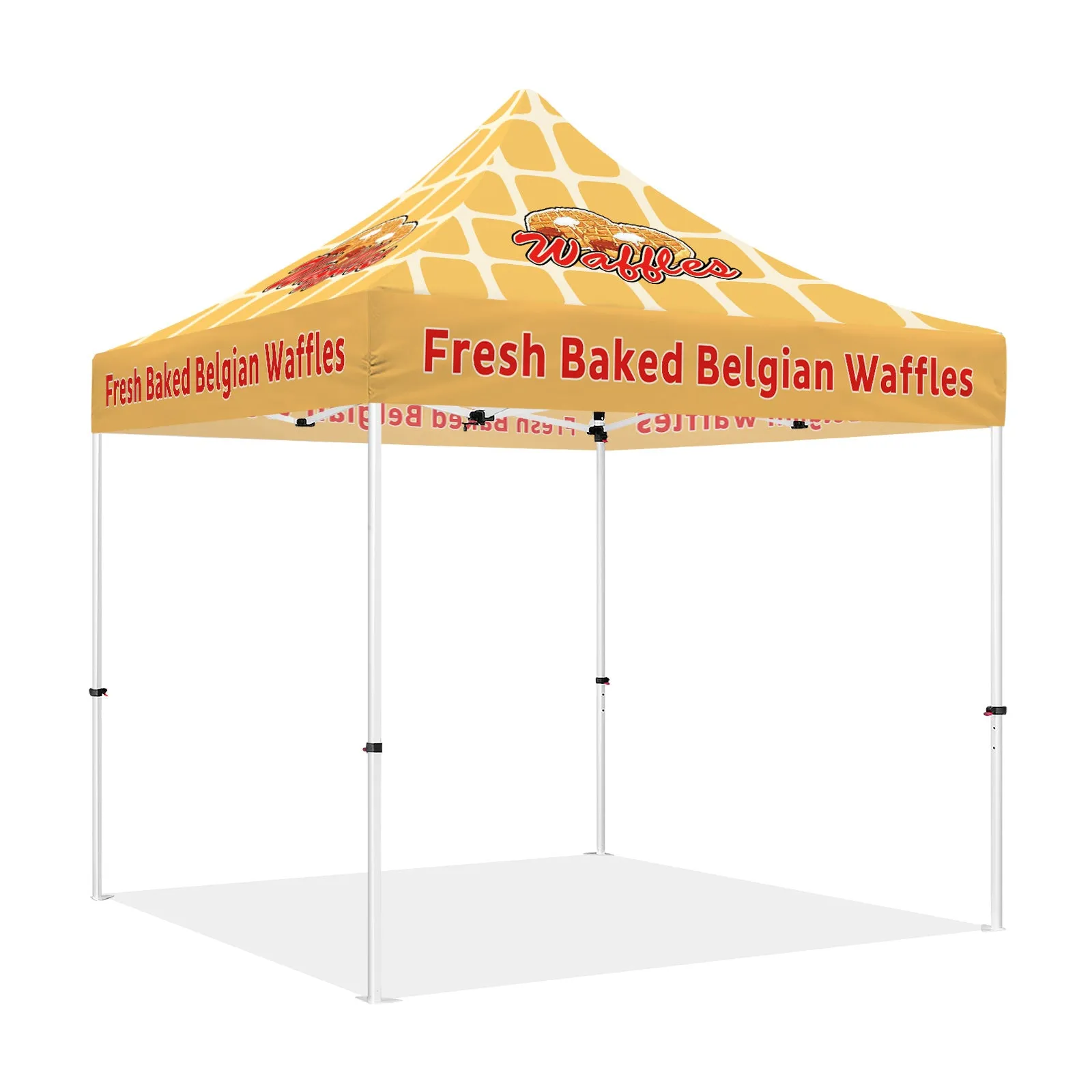 ABLEM8CANOPY Waffle 10x10 Pop Up Canopy Tent With Sides