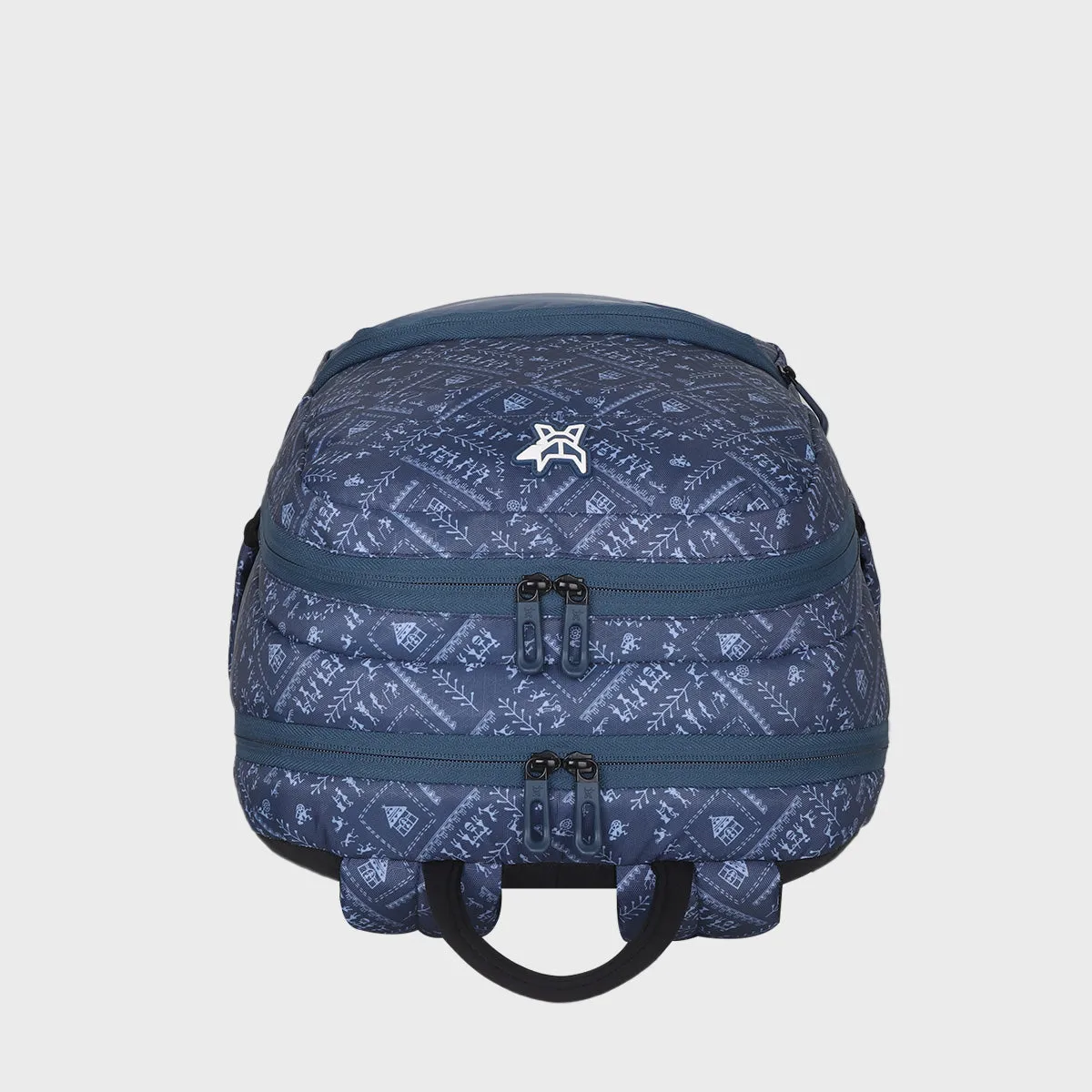 Arctic Fox Warli Dark Denim Laptop Backpack