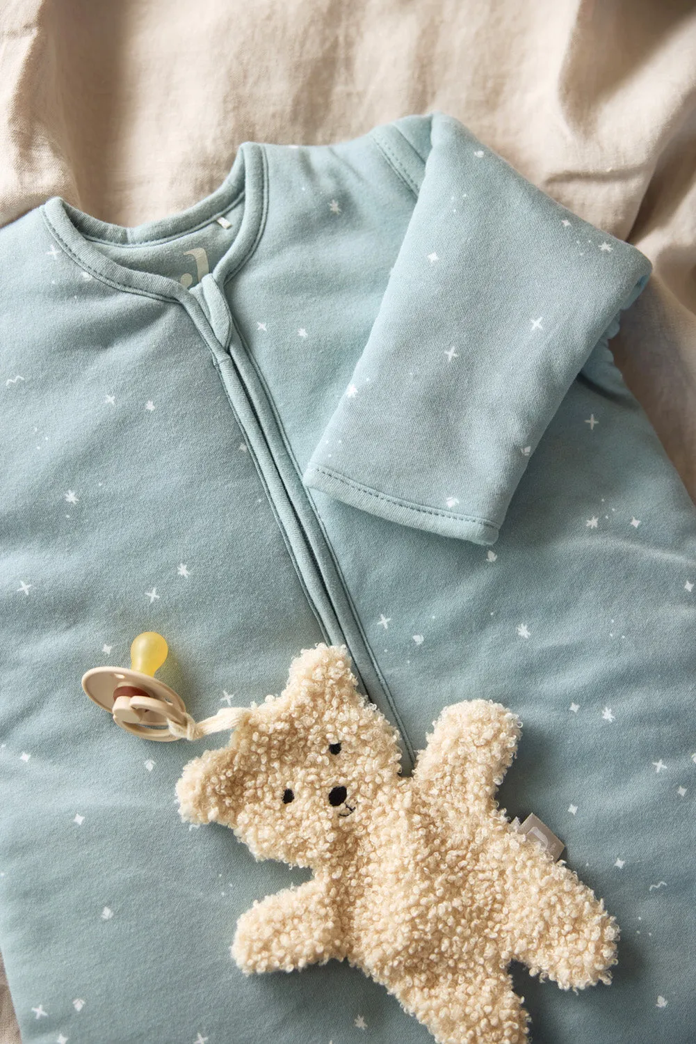 Baby Sleeping Bag with Removable Sleeves 90cm Twinkling - Sea Green