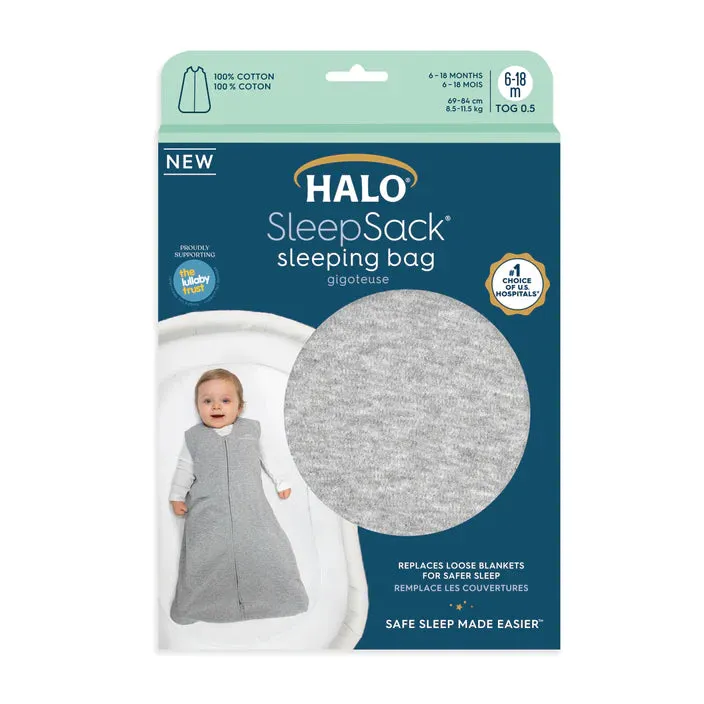 Baby Studio HALO® SleepSack® 0.5 TOG - Heather Grey