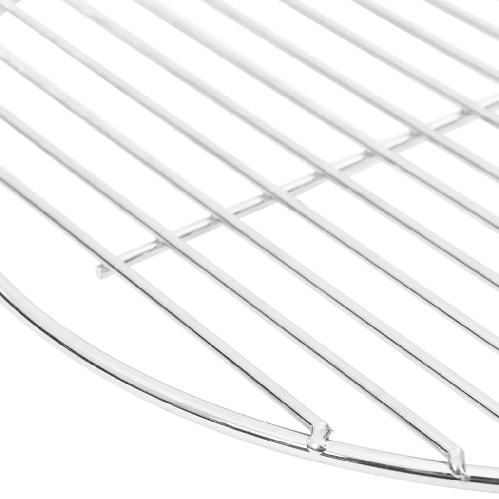 BBQ Grill Grate Round Ø34.5 cm 304 Stainless Steel