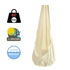 Beige Waterproof Outdoor Sensory Swing Pod Chair