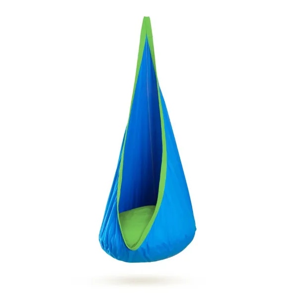 Blue Waterproof Outdoor Sensory Swing Pod Chair