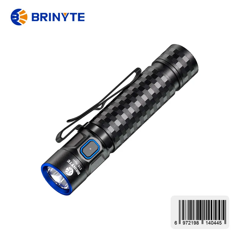 Brinyte 1200 LM E18 Rechargeable EDC Light with Type-c Direct Charging