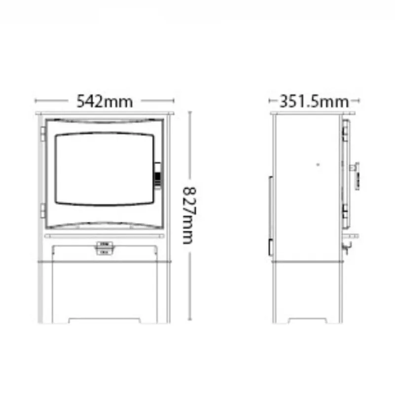 Broseley Ignite 5 Widescreen Stove With Log Store