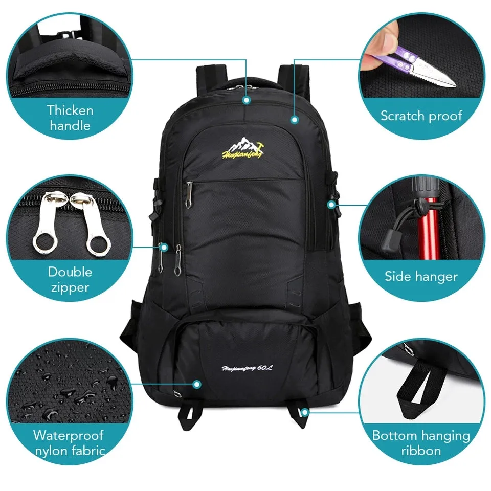 Camping Large Capacity 60L Hiking Backpack