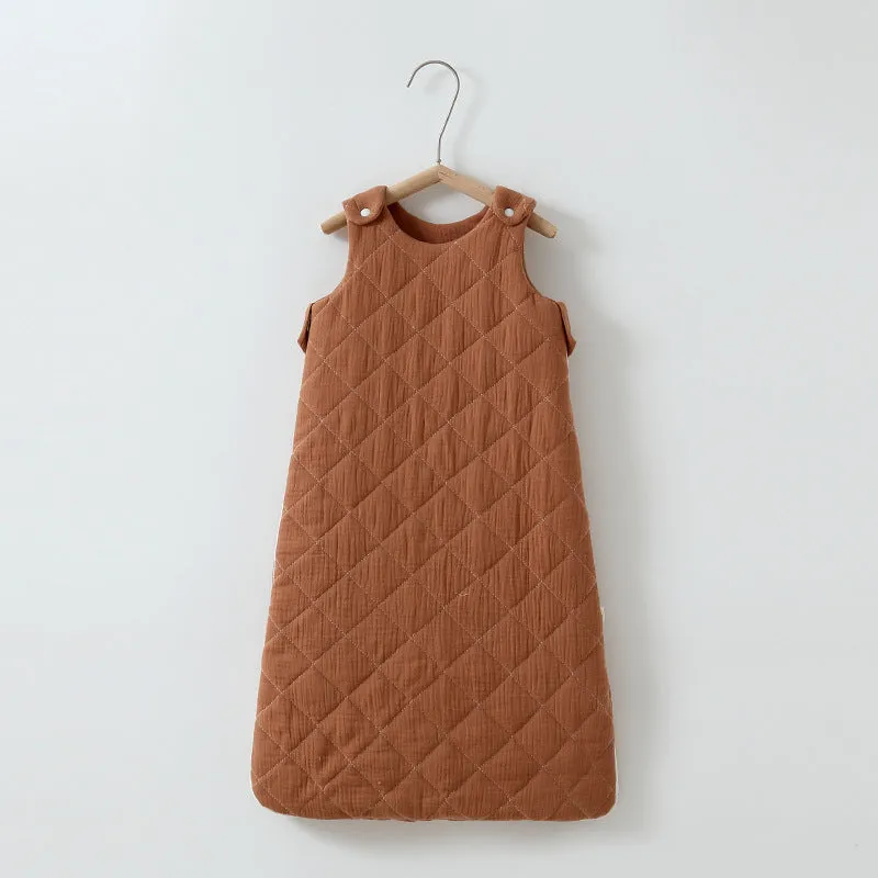 Earthy Cotton-padded Baby Sleeping Bag / Vest