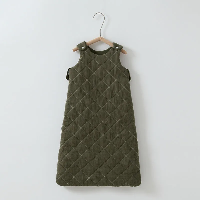 Earthy Cotton-padded Baby Sleeping Bag / Vest