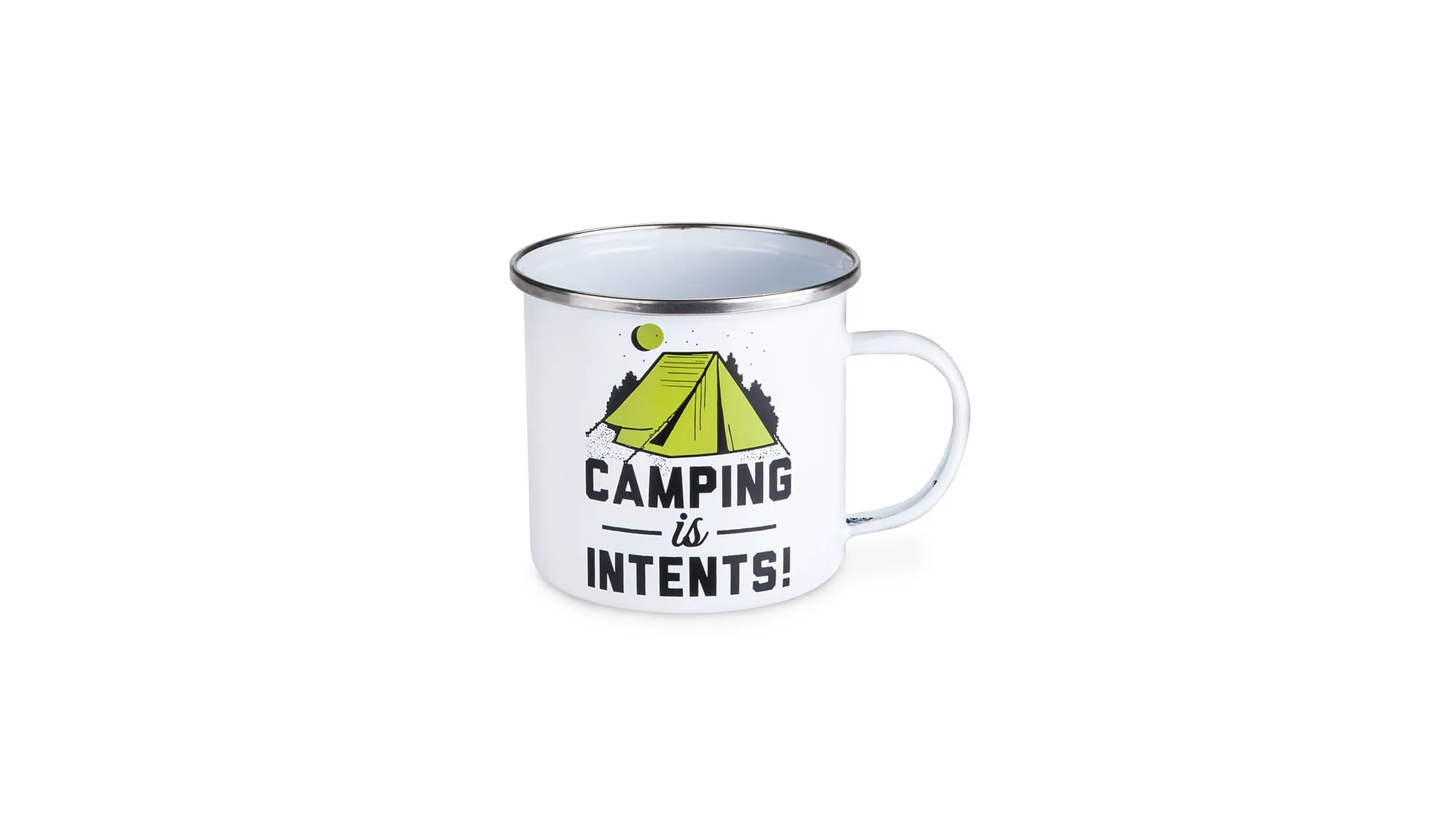 F&R Camping Is Intents Enamel Mug