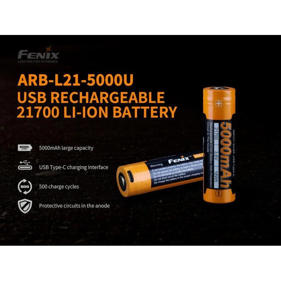 Fenix ARB-L21-5000U USB-C 21700 Battery