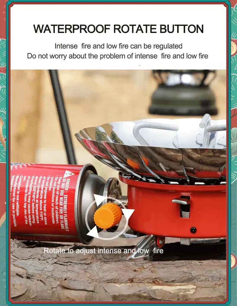 Foldable Gas stove with Windshield