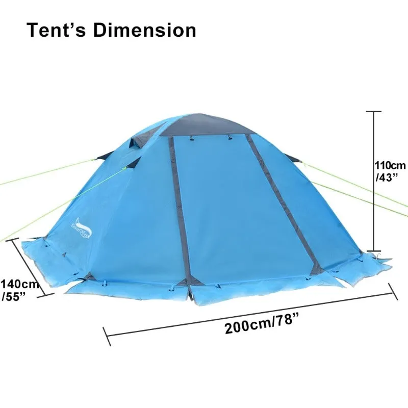 Four-Season Tent with Snow Skirt