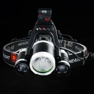 HLX3 High Power 4-Mode LED Waterproof Headlamp Kit Stealth Angel Survival