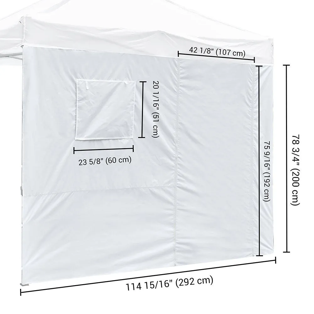 InstaHibit Canopy Sidewall w/ Door & Window 9'7"Lx6'7"H