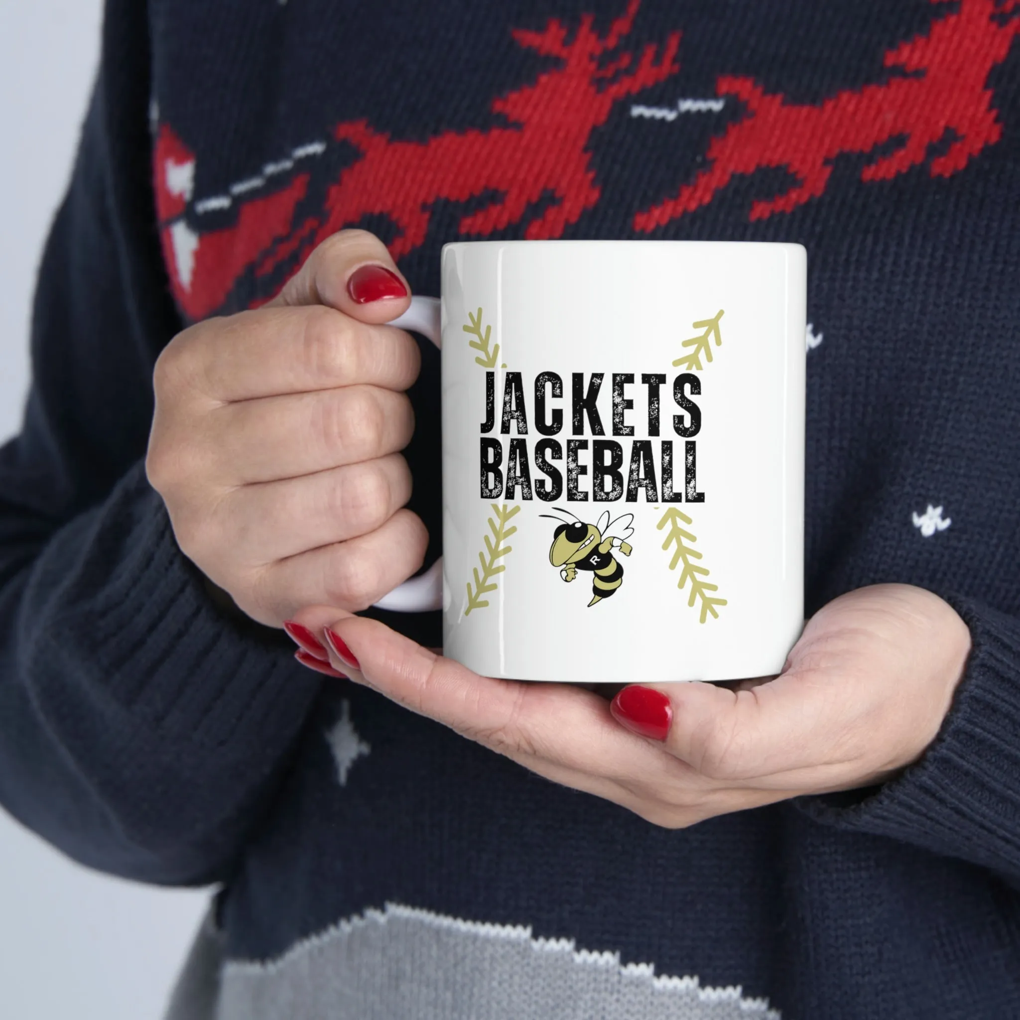 Jackets Baseball Double sided Ceramic Mug 11oz