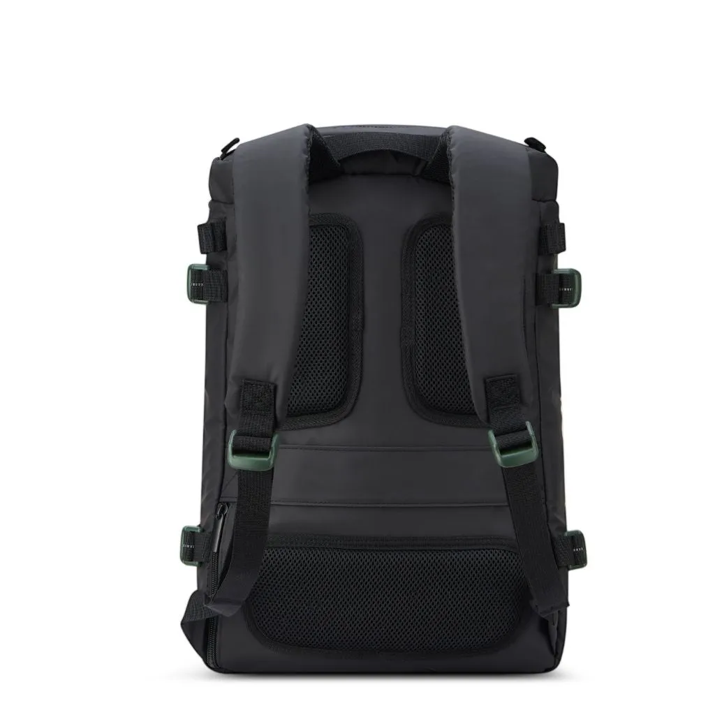 Jeep Cylindrical 17" Laptop Backpack with RFID - Black