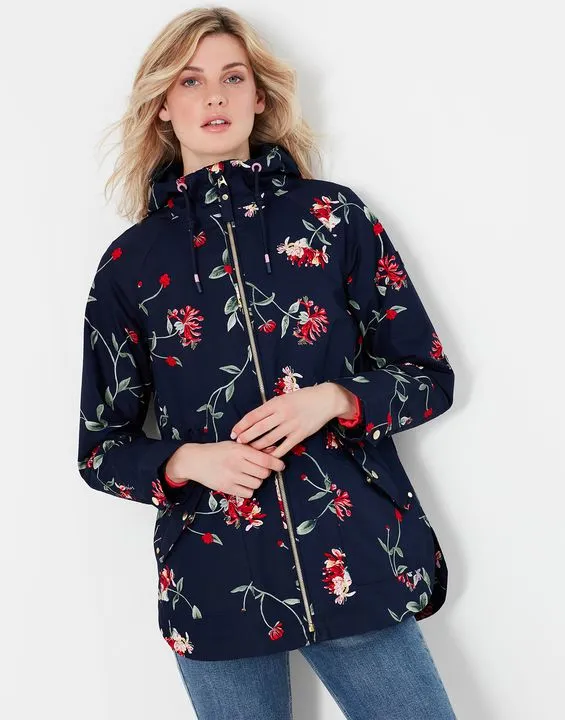 Joules Shoreside Print Coastal Waterproof Jacket