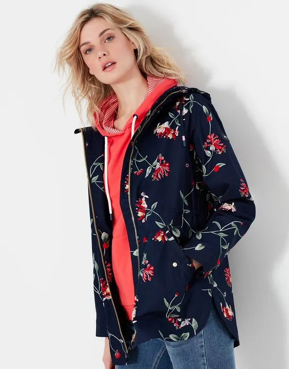 Joules Shoreside Print Coastal Waterproof Jacket