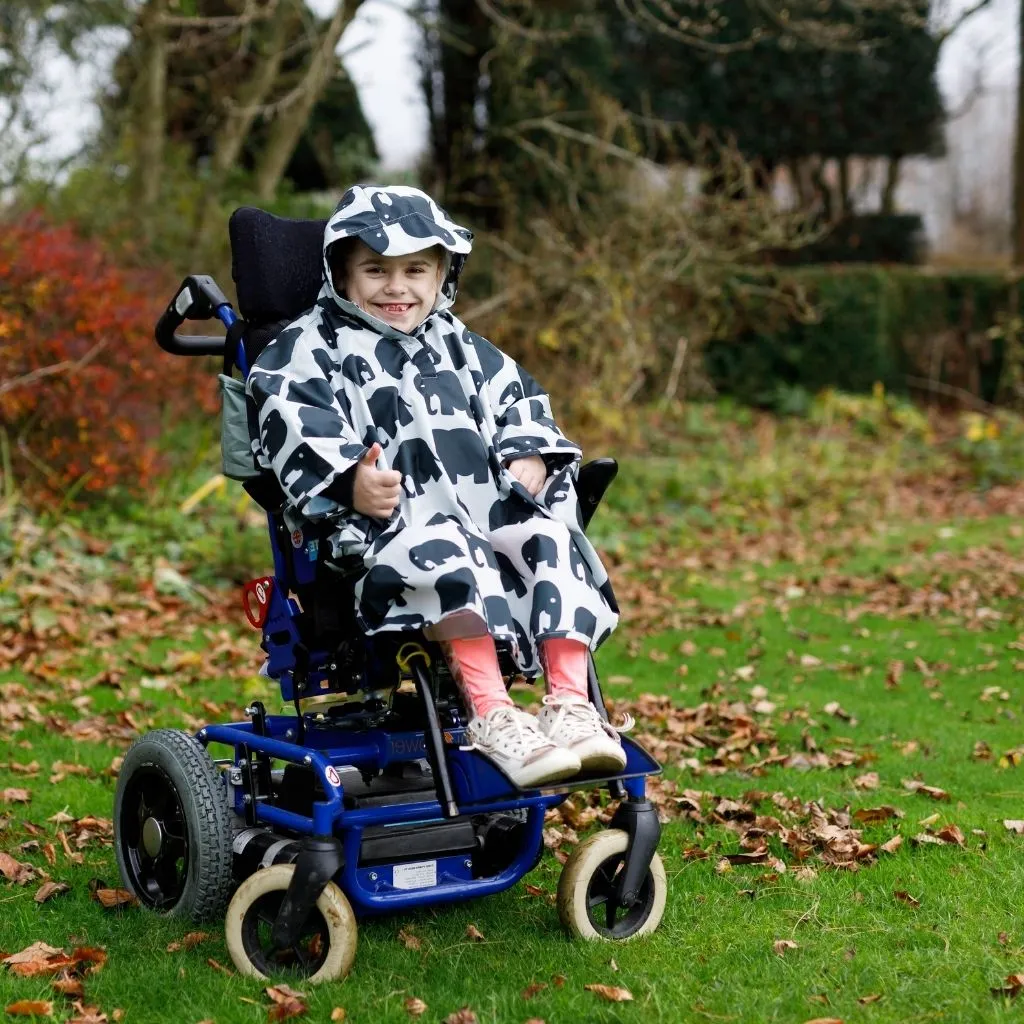 Kids Wheelchair Poncho - KHAKI CAMO