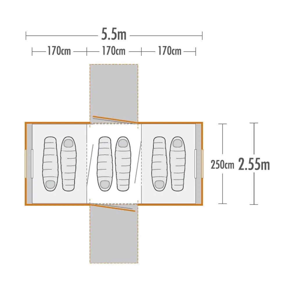 Kiwi Camping Takahe 6 Dome Tent