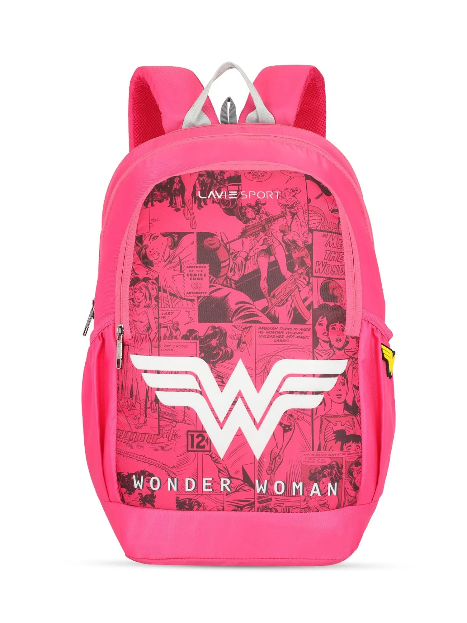 Lavie Sport Wonder Woman Wing 33L Casual Laptop Backpack For Boys & Girls Magenta