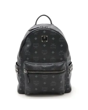 Leather Studs Logo Backpack