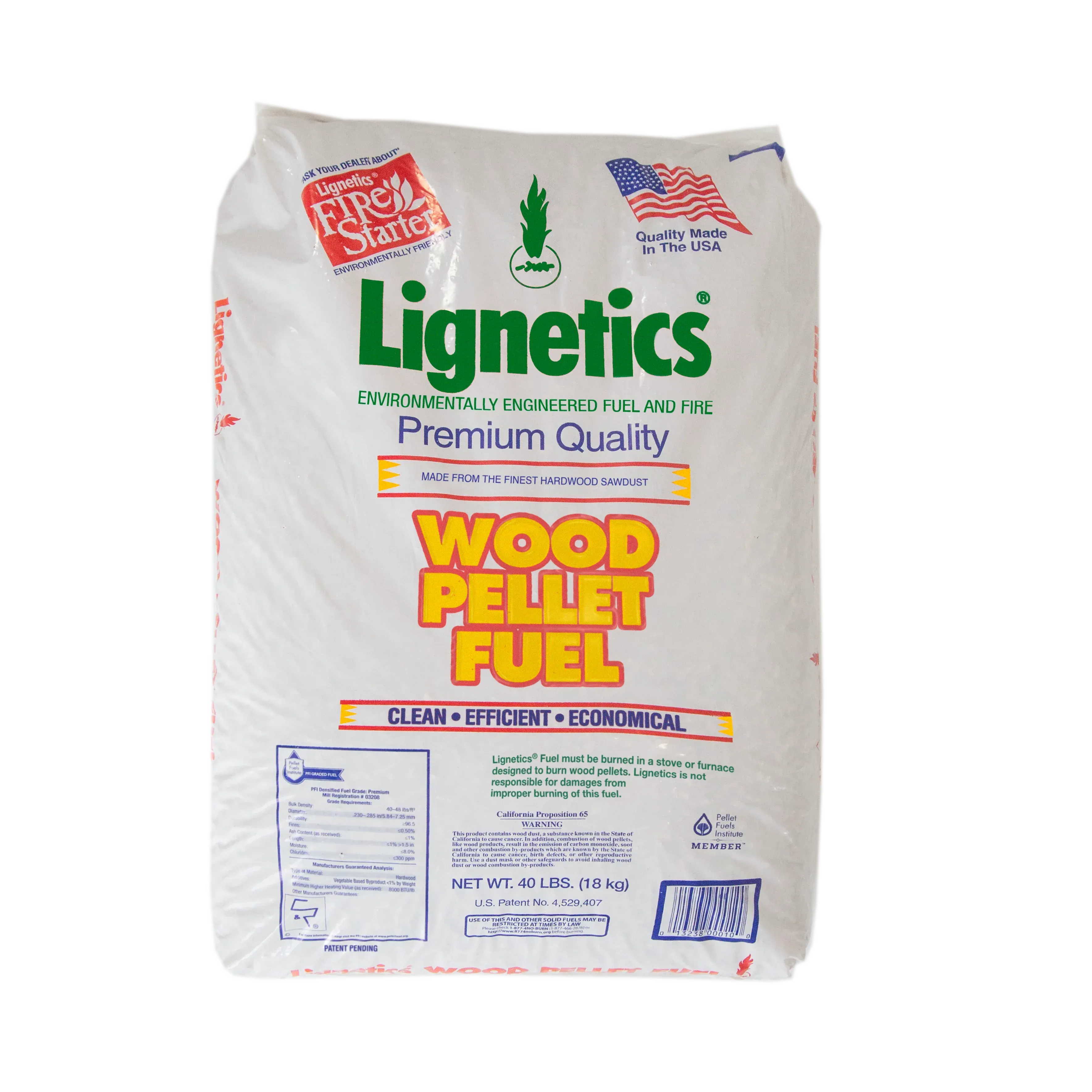 Lignetics Premium Wood Fuel Pellets