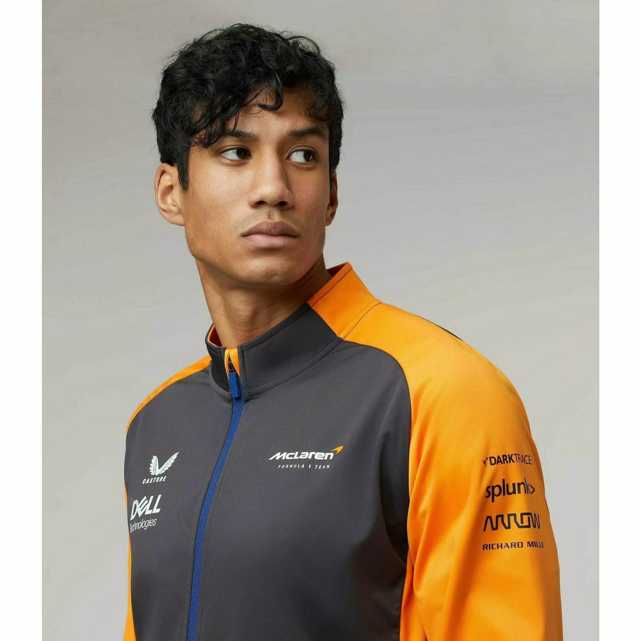 McLaren F1 Men's 2022 Team Softshell Jacket- Phantom