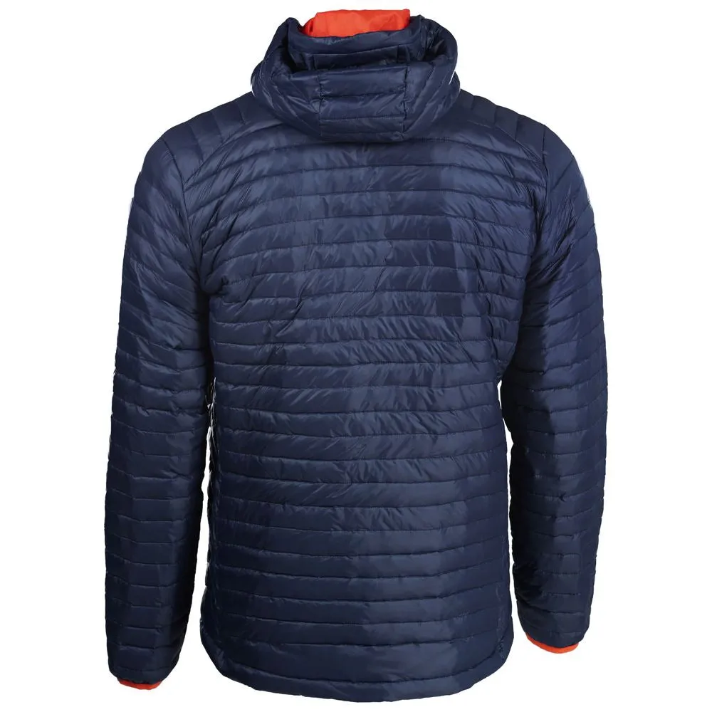 Mens Merino Wool Insulated Jacket (Navy/Orange)