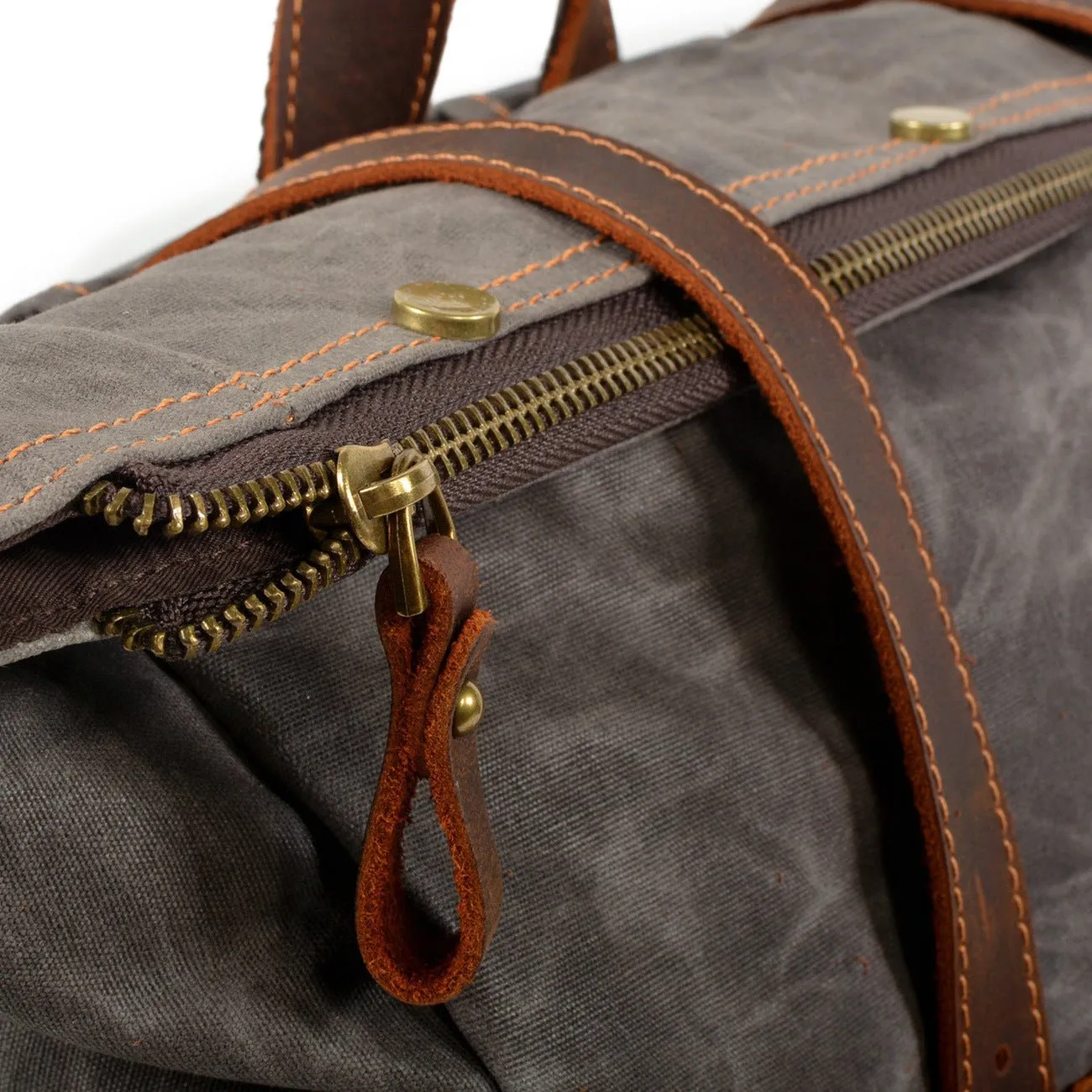 Men's Vintage Canvas & Leather Backpacks