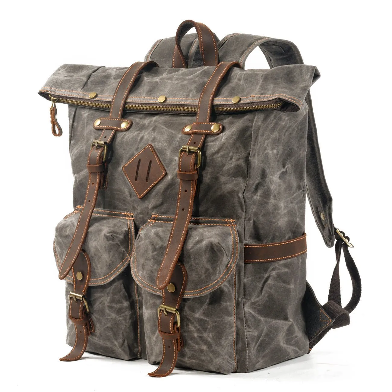 Men's Vintage Canvas & Leather Backpacks