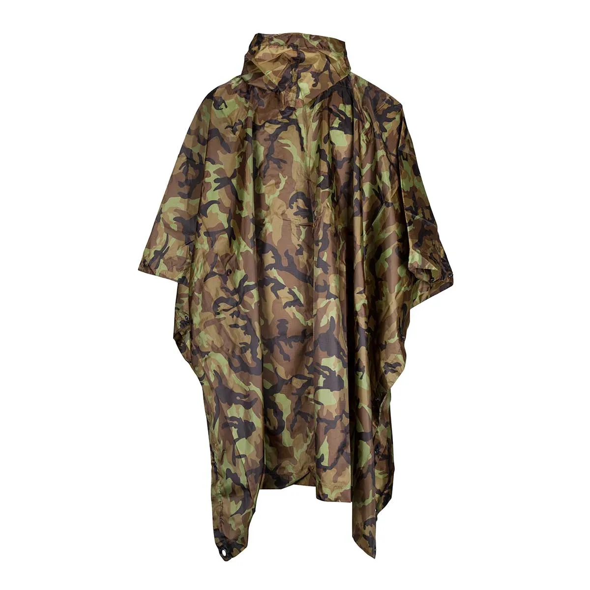 MFH Waterproof Ripstop Poncho Czech Woodland