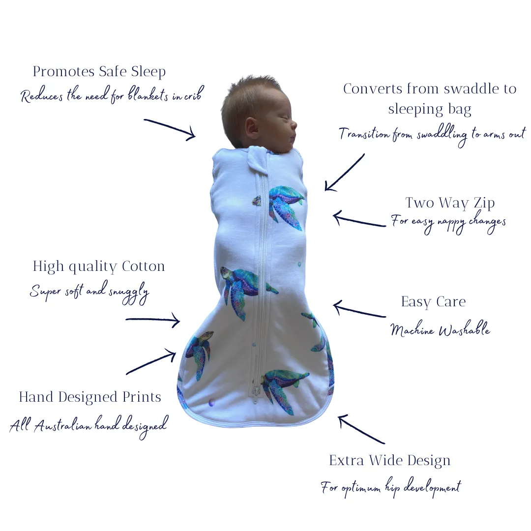 Newborn Sleeping Bag 1.0 TOG (Beige Swirl)