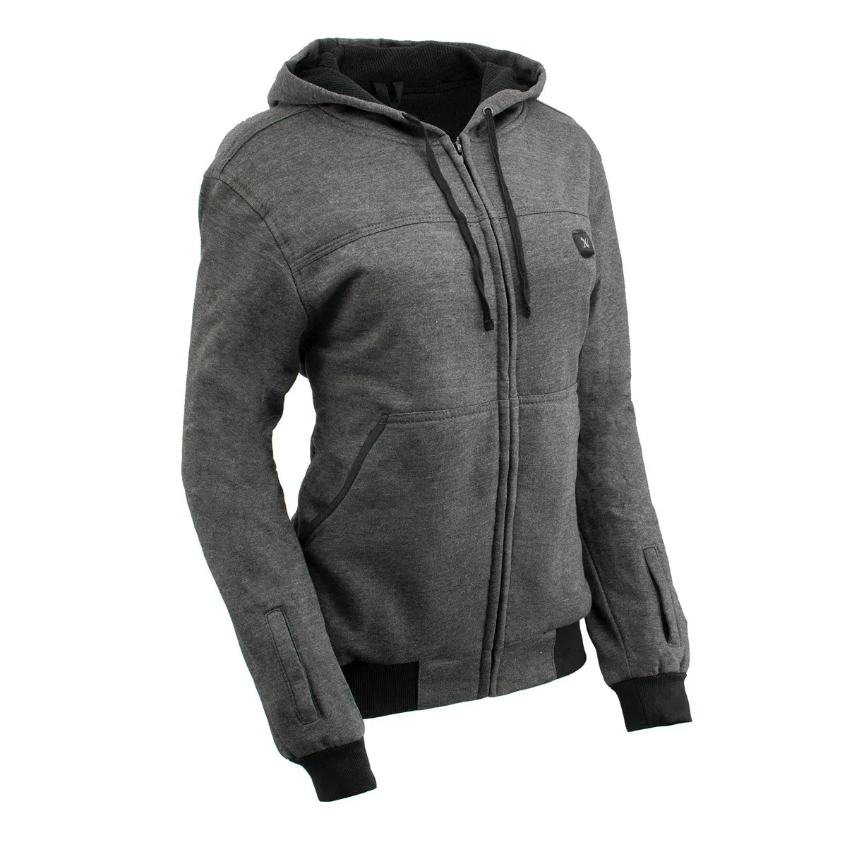 Nexgen Heat MPL2717DUAL Technology Women's Heated Hoodie - Grey Sweatshirt Jacket for Winter Season w/ Battery Pack