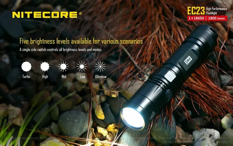 NITECORE EC23 1800 Lumen High Lumen EDC Flashlight