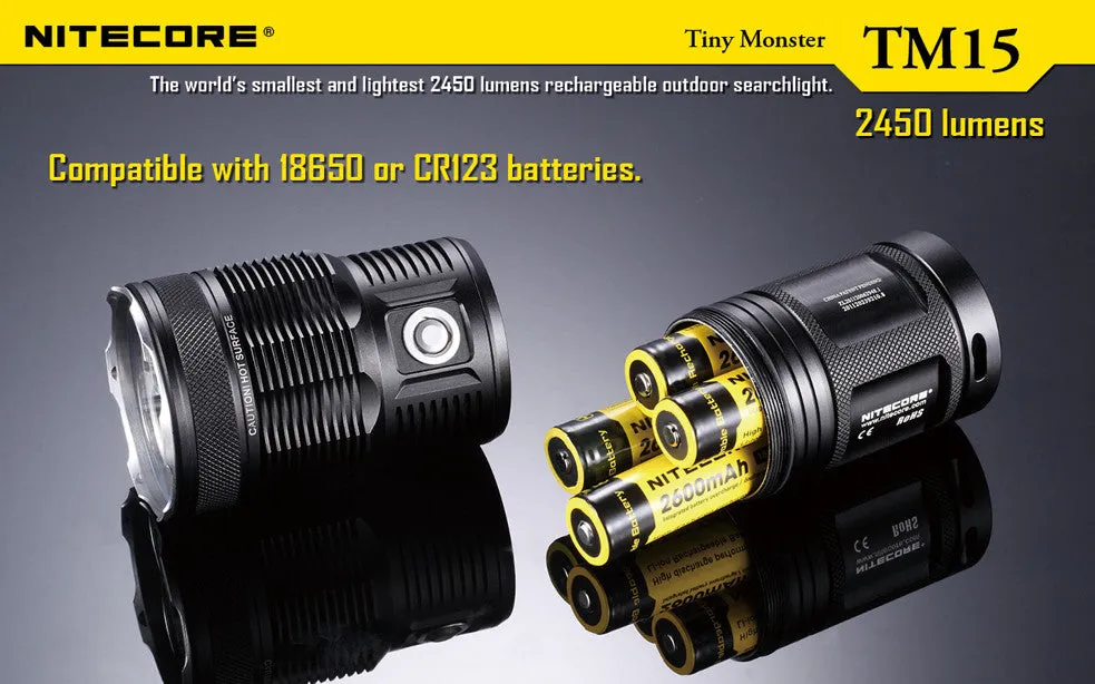 NiteCore TM15 Tiny Monster 2450 Lumen LED Flashlight