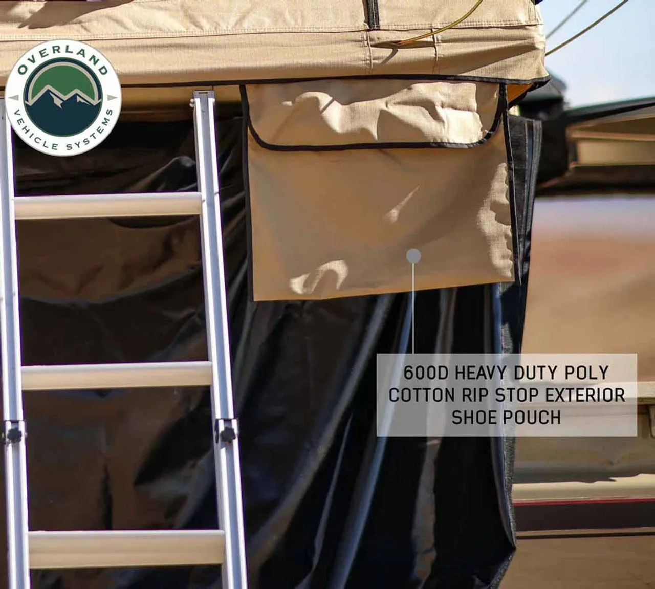 Overland Vehicle Systems LD TMBK 3 Soft Shell Roof Top Tent