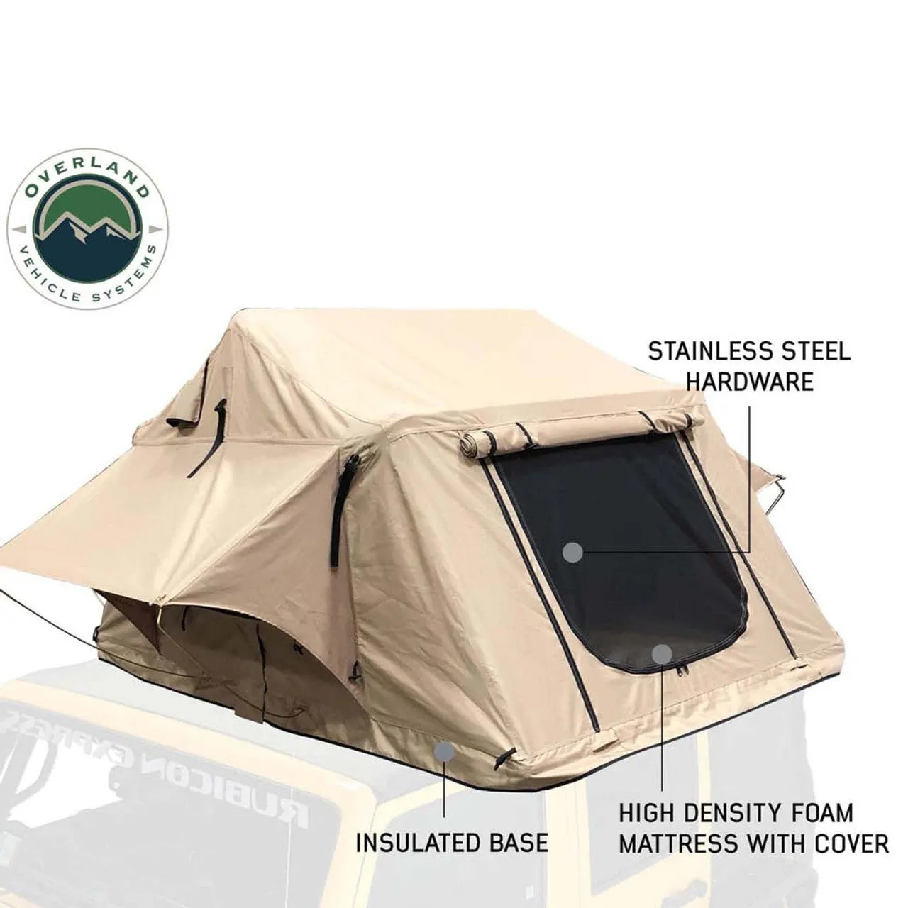 Overland Vehicle Systems LD TMBK 3 Soft Shell Roof Top Tent