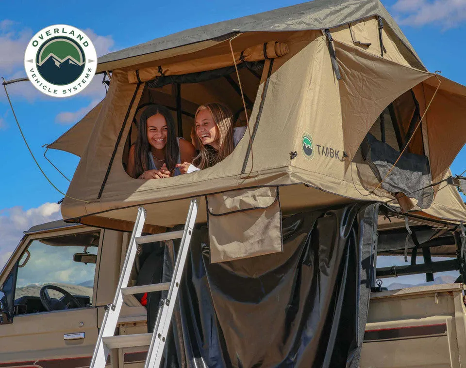 Overland Vehicle Systems OVS TMBK 3 Person Roof Top Tent With Green Rain Fly