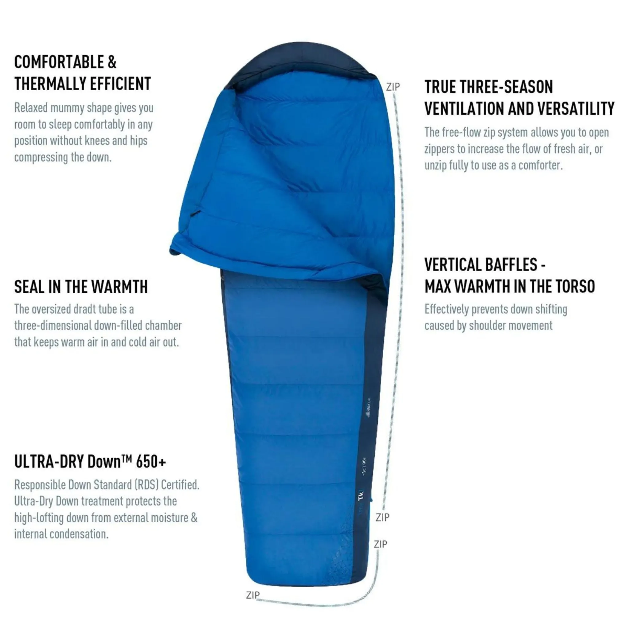 Sea to Summit Trek TKI Down Sleeping Bag -1°C