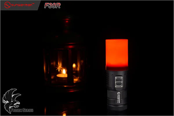 Sunwayman F30R 3 x (R)CR123A XM-L2 880 Lumen Tri-Colored LED Flashlight