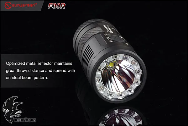 Sunwayman F30R 3 x (R)CR123A XM-L2 880 Lumen Tri-Colored LED Flashlight