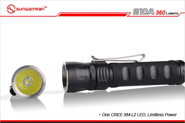 Sunwayman S10A 360 Lumen Rugged EDC Flashlight