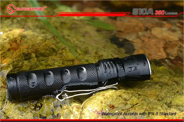 Sunwayman S10A 360 Lumen Rugged EDC Flashlight