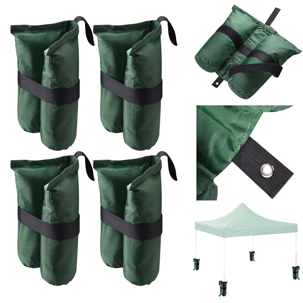 TheLAShop 4pcs Universal Canopy Weight Bags w/ Anchor Hole for Instant Tents