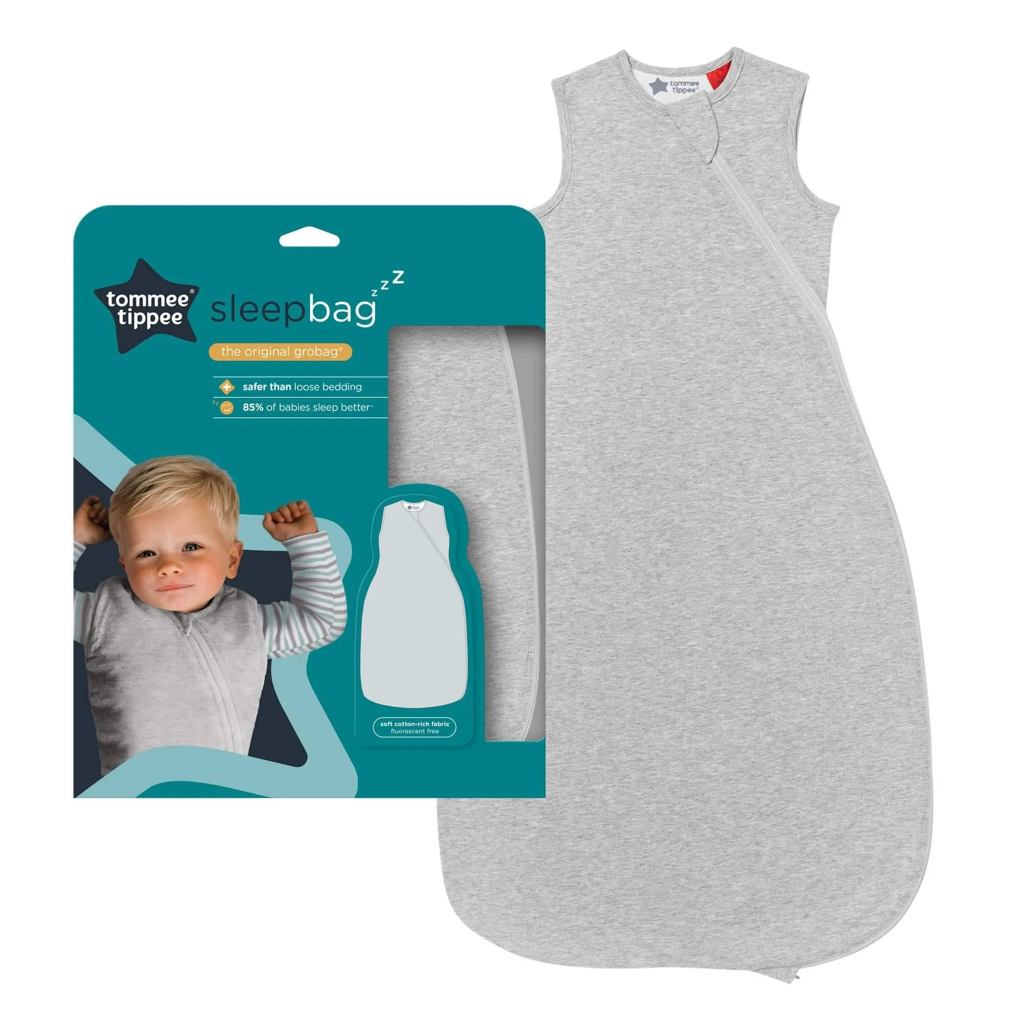 Tommee Tippee Sleepbag 6-18M 2.5Tog Sky Grey Marl