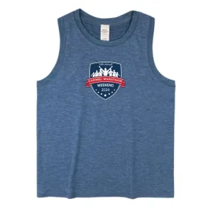 Women's High Neck Crop Tank - Carmel Marathon Weekend